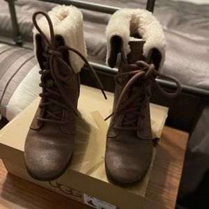 UGG distressed boots waterproof boots